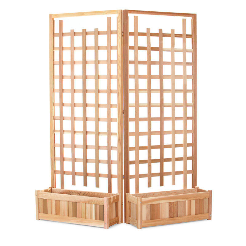 Union Rustic Ardoin 4 Piece Wood Lattice Panel Trellis Set & Reviews